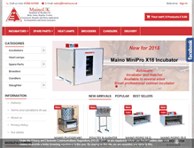 Tablet Screenshot of maino.co.uk